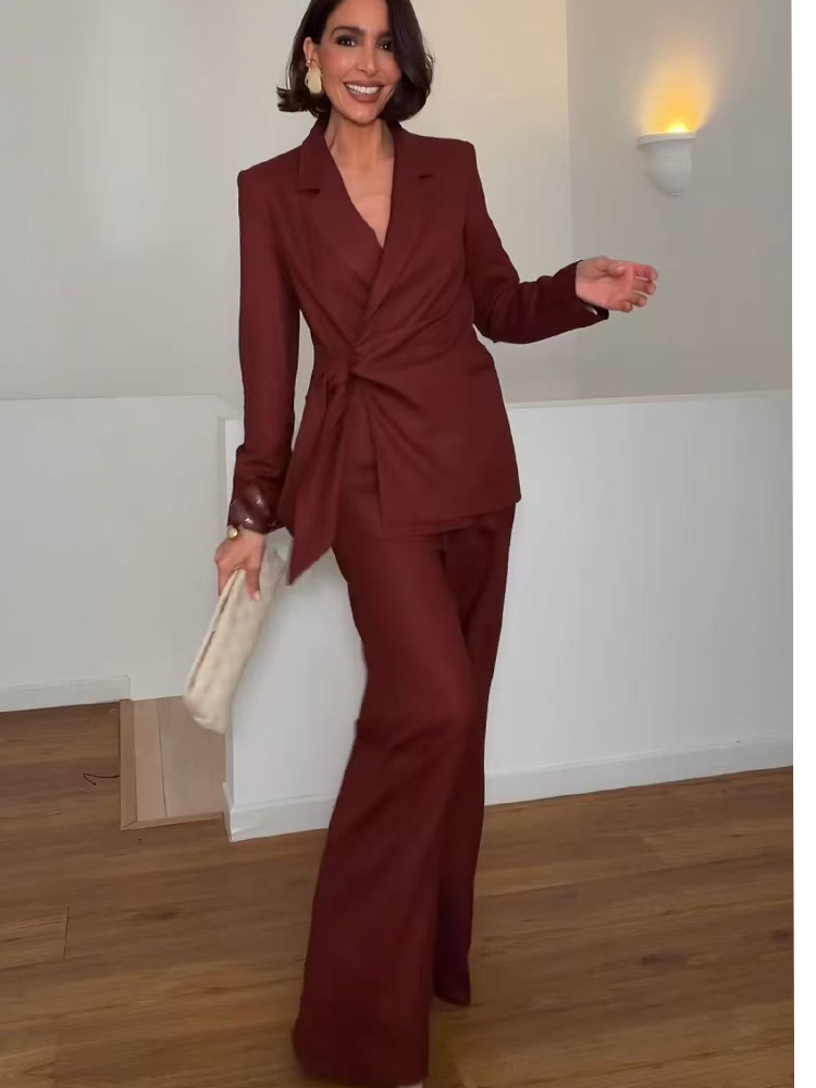 Women'S Office Formal Wear For Ladies - Elegancki damski garnitur biurowy: marynarka, spodnie,