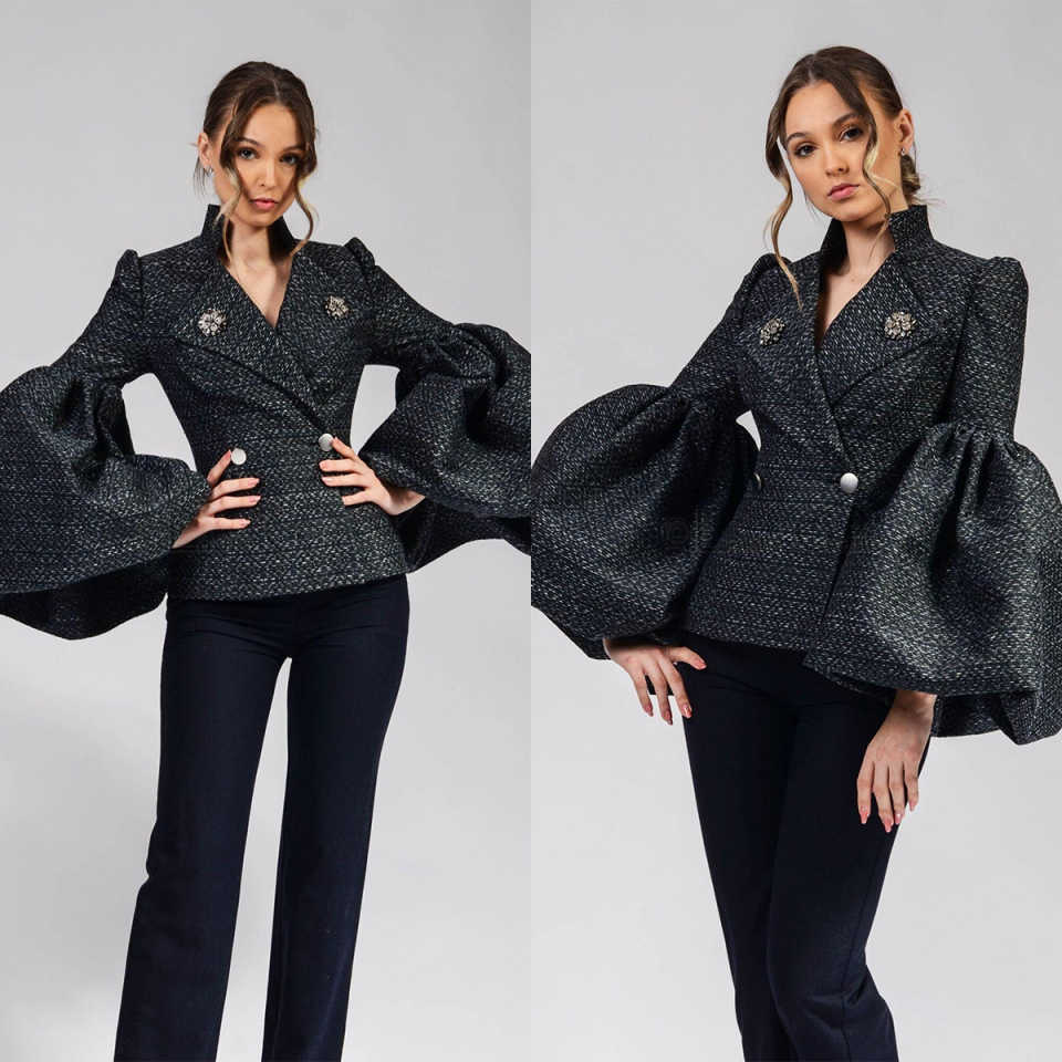 Unique Women'S Formal Wear - Unikalna konstrukcja damska marynarka sukienka z