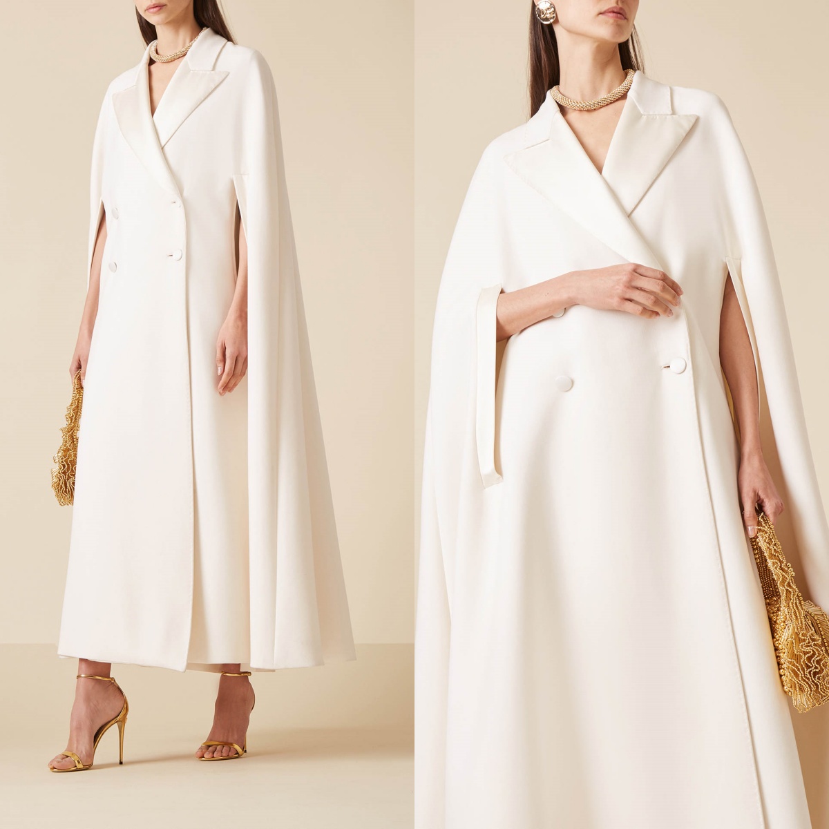 Unique Women'S Formal Wear - Wyjątkowa Długa Kurtka Damska Szyta na