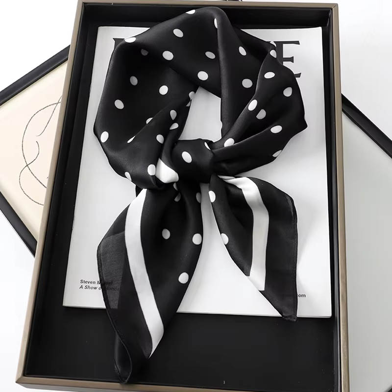 Scarf Silk Neck - Luksusowa apaszka damska z jedwabiu, kwadratowe