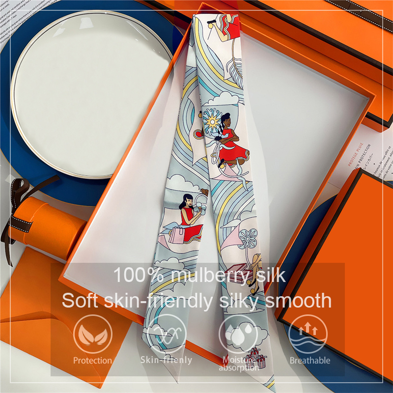Szalik damski 100% jedwabiu mo – Scarf Silk Neck recenzja i cena