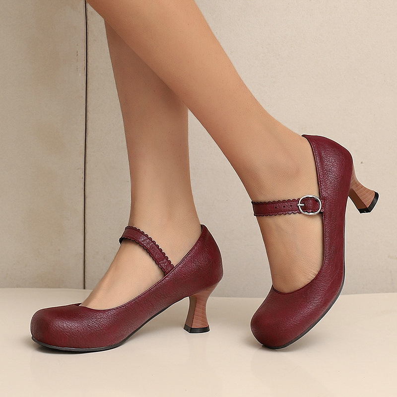 Damskie retro czółenka Mary Ja – Women Formal Wear Shoes recenzja i cena