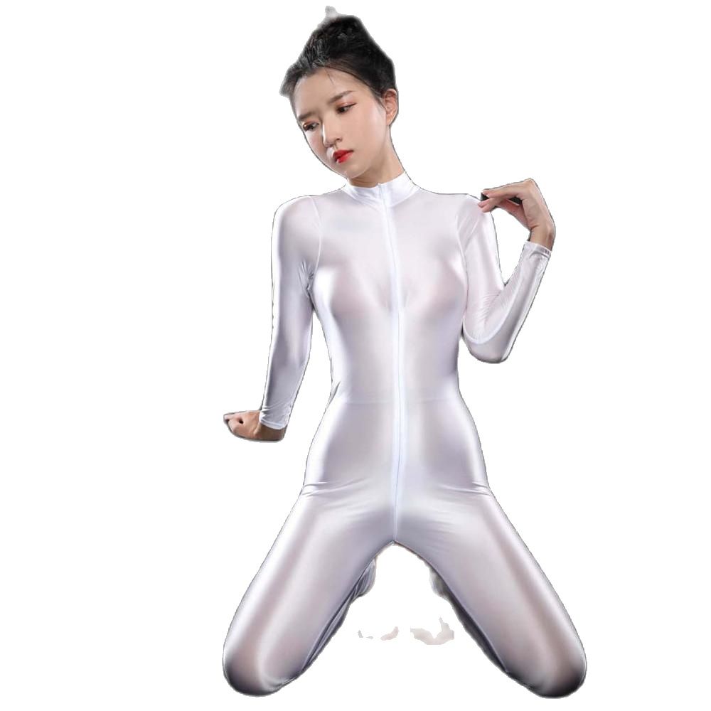 Seksowny błyszczący zamek błys – Women'S Formal Wear Jumpsuit recenzja i cena