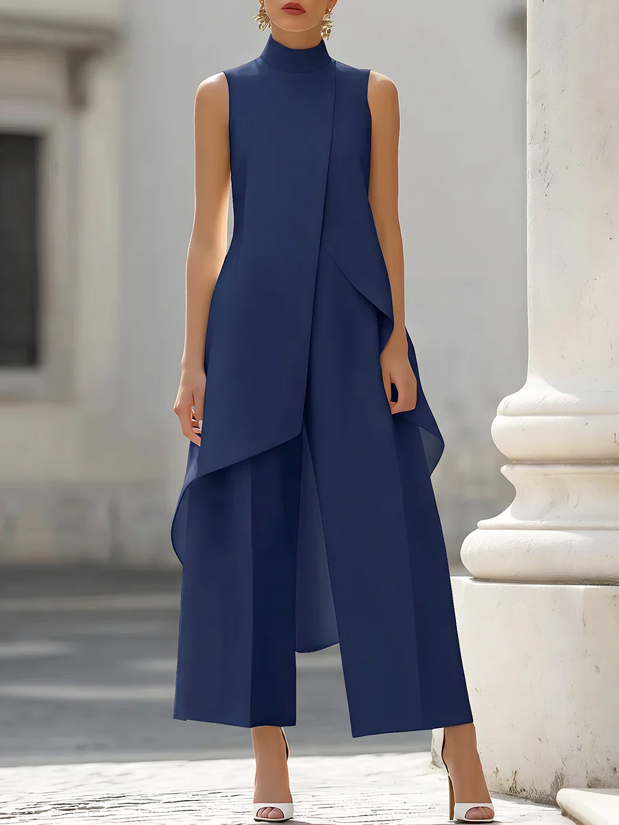 Kombinezon bez rękawów z wysok – Women'S Formal Wear Jumpsuit recenzja i cena