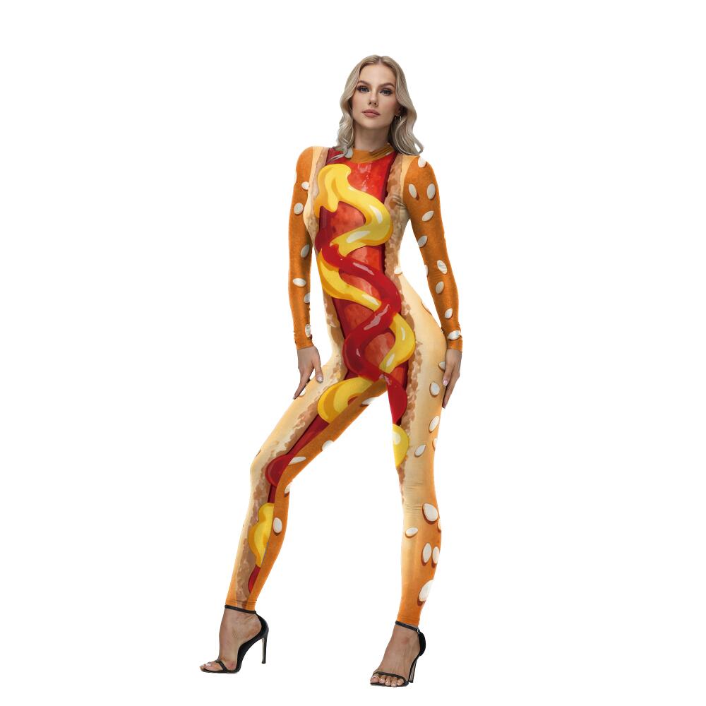 Zabawny kostium hot doga, komb – Women'S Formal Wear Jumpsuit recenzja i cena