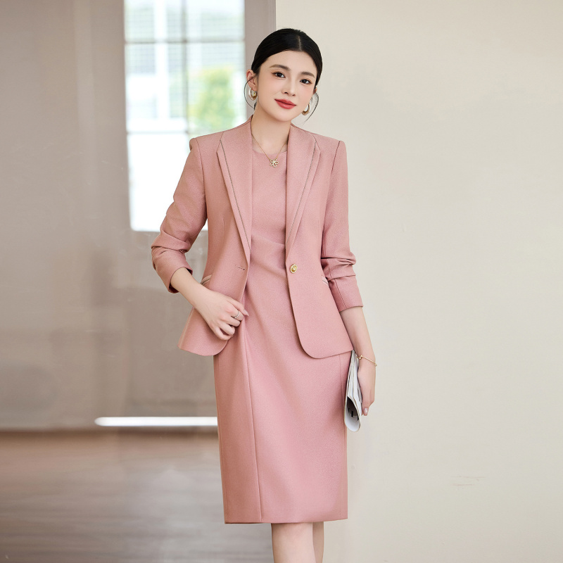 Różowy garnitur damski 2025 No – Women'S Office Formal Wear For Ladies recenzja i cena