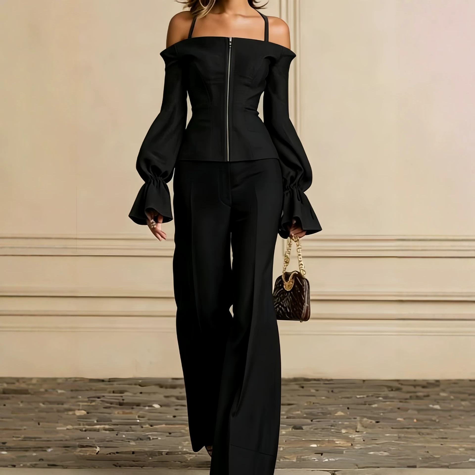 Dwuczęściowy zestaw spodni dam – Women'S Formal Wear Pants recenzja i cena