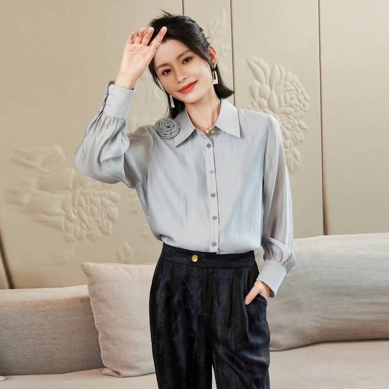 Eleganckie bluzki i koszule z  – Women Formal Wear Stitching recenzja i cena