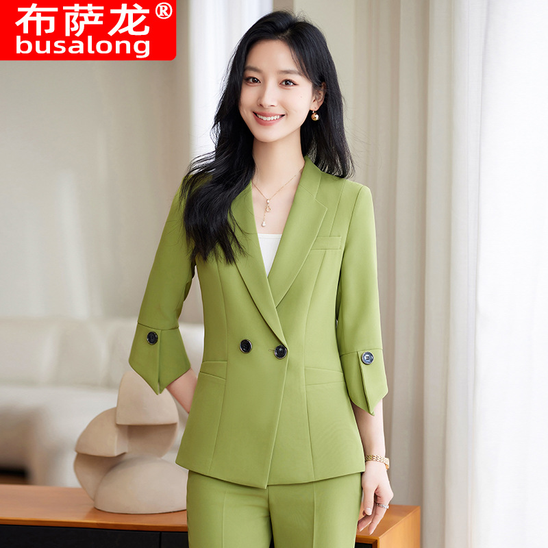 Nowy żółty komplet na wiosnę i – Women'S Office Formal Wear For Ladies recenzja i cena