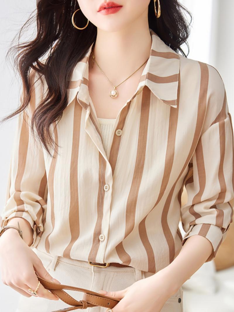 Morelowa koszula z długim ręka – Women Formal Wear Shirts recenzja i cena