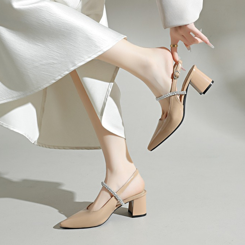 Damskie czółenka z kwadratowym – Women Formal Wear Shoes recenzja i cena